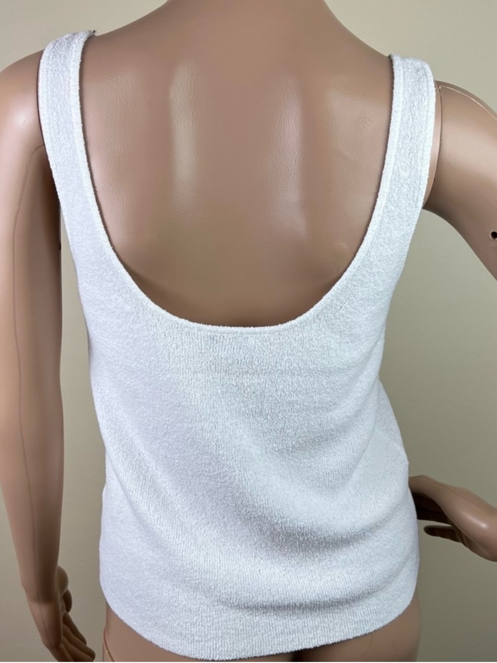 NEW REBECCA TAYLOR WHITE MINI BOUCLE TANK TOP - Picture 5 of 5